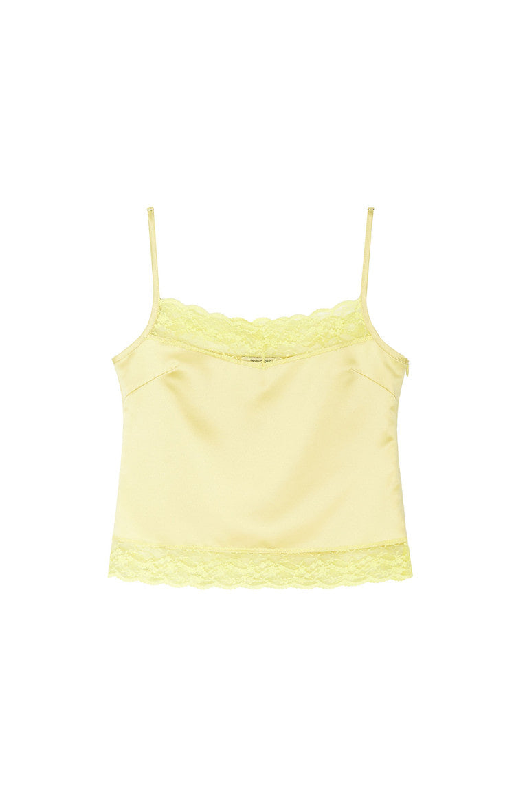 LACE TRIM SLIP CAMISOLE (YELLOW)