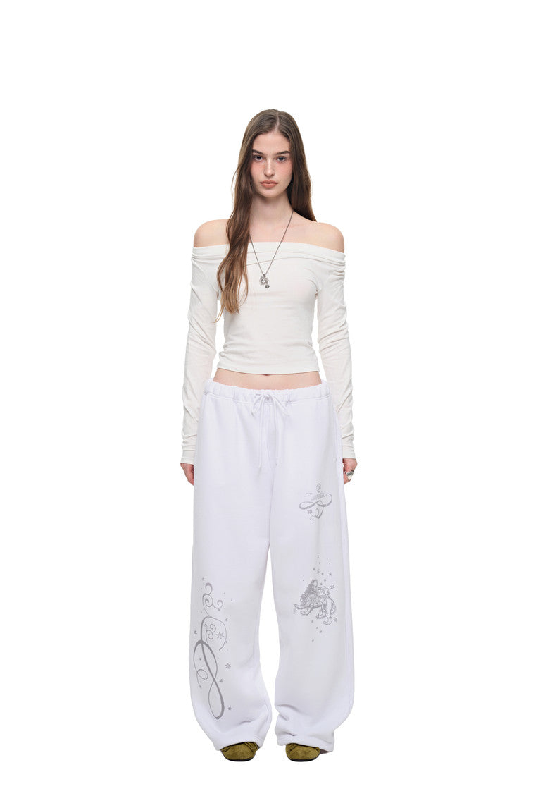 ORNAMENT 02 SWEATPANTS (WHITE)