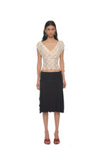 [Ships June 12] LACE BUTTON TOP (IVORY)