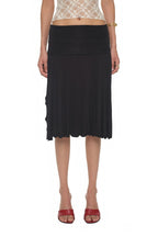 SLIT MIDI SKIRT PANTS (BLACK)