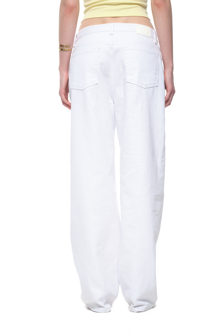 LOW RISE LOOSE-FIT JEANS (WHITE)