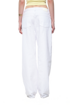 LOW RISE LOOSE-FIT JEANS (WHITE)