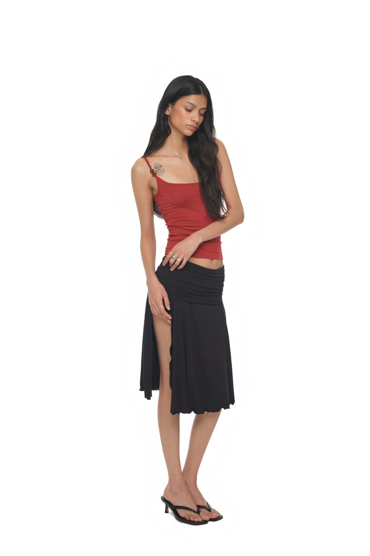 BUBBLE BEAD TANK TOP (RED)