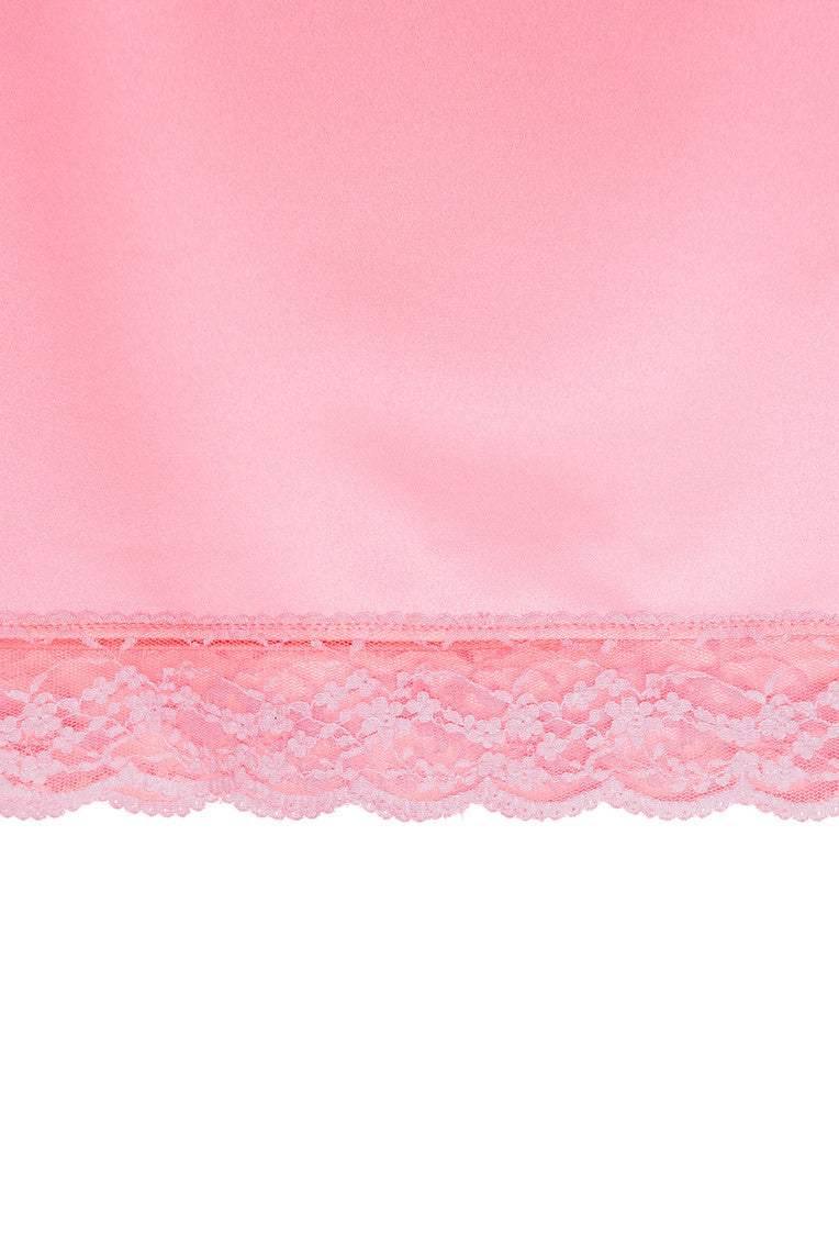 LACE TRIM SLIP CAMISOLE (PINK)