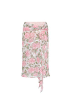 ROSE FLAIR MIDI SKIRT (PINK)
