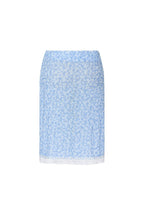 LACE POINT SPARKLE MIDI SKIRT (LIGHT BLUE)
