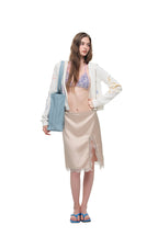 FAUX LEATHER 02 TOTE BAG (LIGHT BLUE)