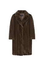 FAUX FUR LONG COAT (BROWN) - 9