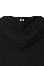 SHEER SLIM-FIT HOODIE (BLACK)