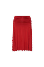 SLIT MIDI SKIRT PANTS (RED)