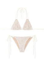 FLORAL BEADS BIKINI (CREAM)