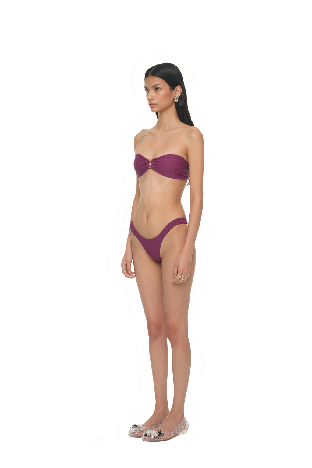 WOOD O-RING BIKINI (PURPLE)