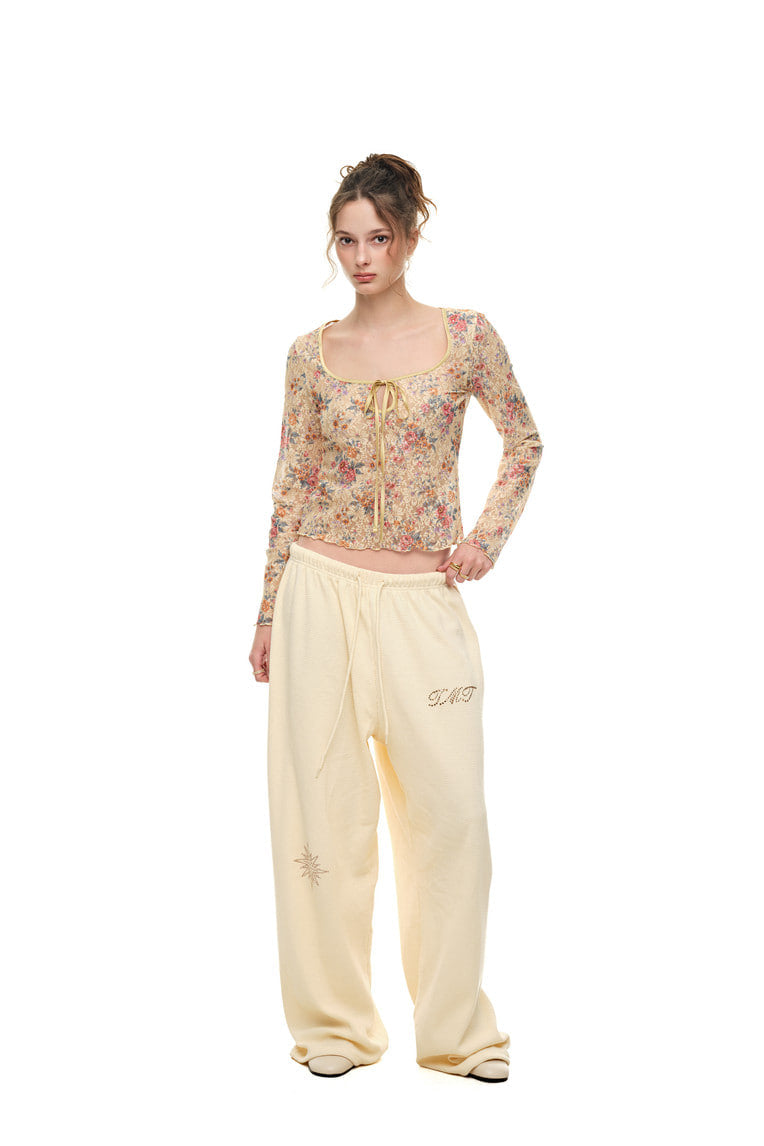 ZODIAC 02 HOTFIX WAFFLE PANTS (CREAM) - 6