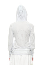 SHEER SLIM-FIT HOODIE (LIGHT BLUE)