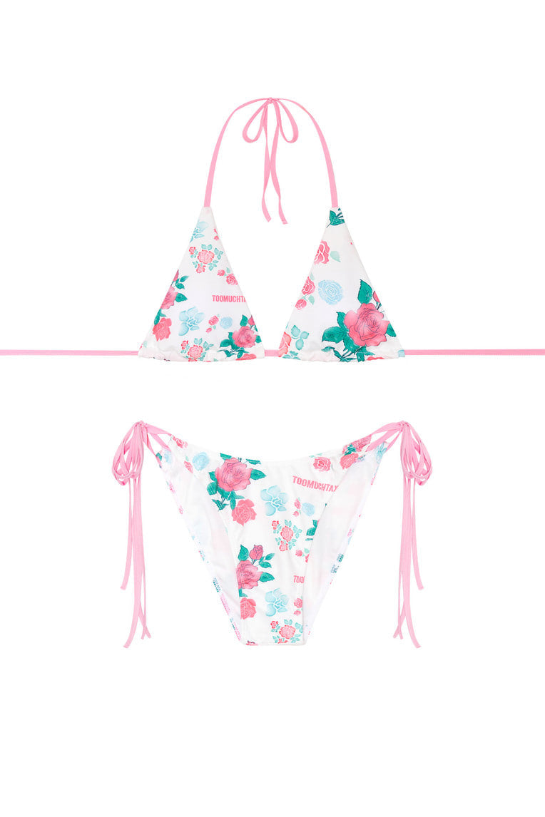 ROSE STENCIL BIKINI (RED)