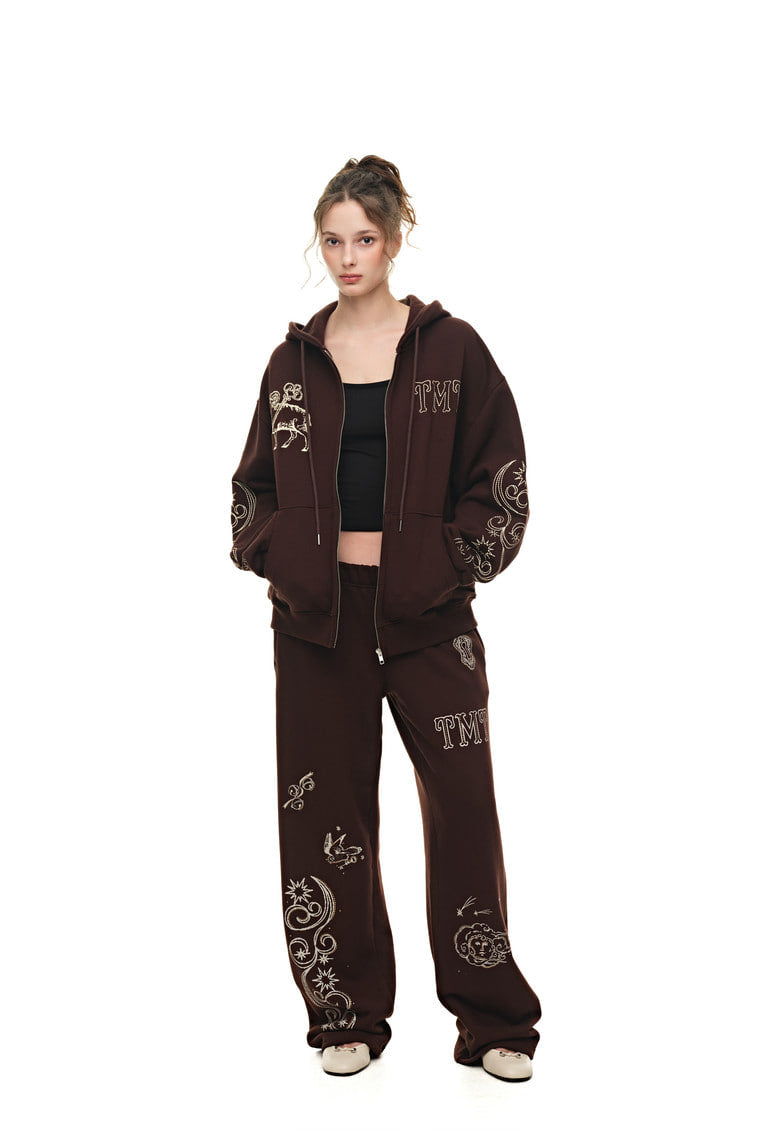 ORNAMENT 03 SWEATPANTS (BROWN) - 4