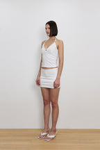 JERSEY SKIRT PANTS (WHITE)