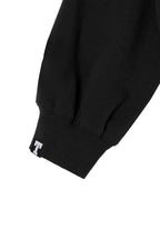 ASYMMETRIC ONE SHOULDER SWEATSHIRT (BLACK)