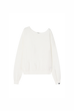 ASYMMETRIC ONE SHOULDER SWEATSHIRT (WHITE)