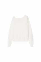 ASYMMETRIC ONE SHOULDER SWEATSHIRT (WHITE)