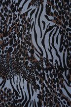 ANIMAL HOTFIX MINI SLIP DRESS (BLUE)