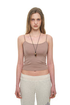 BASIC 02 SLEEVELESS TOP (DARK BEIGE)