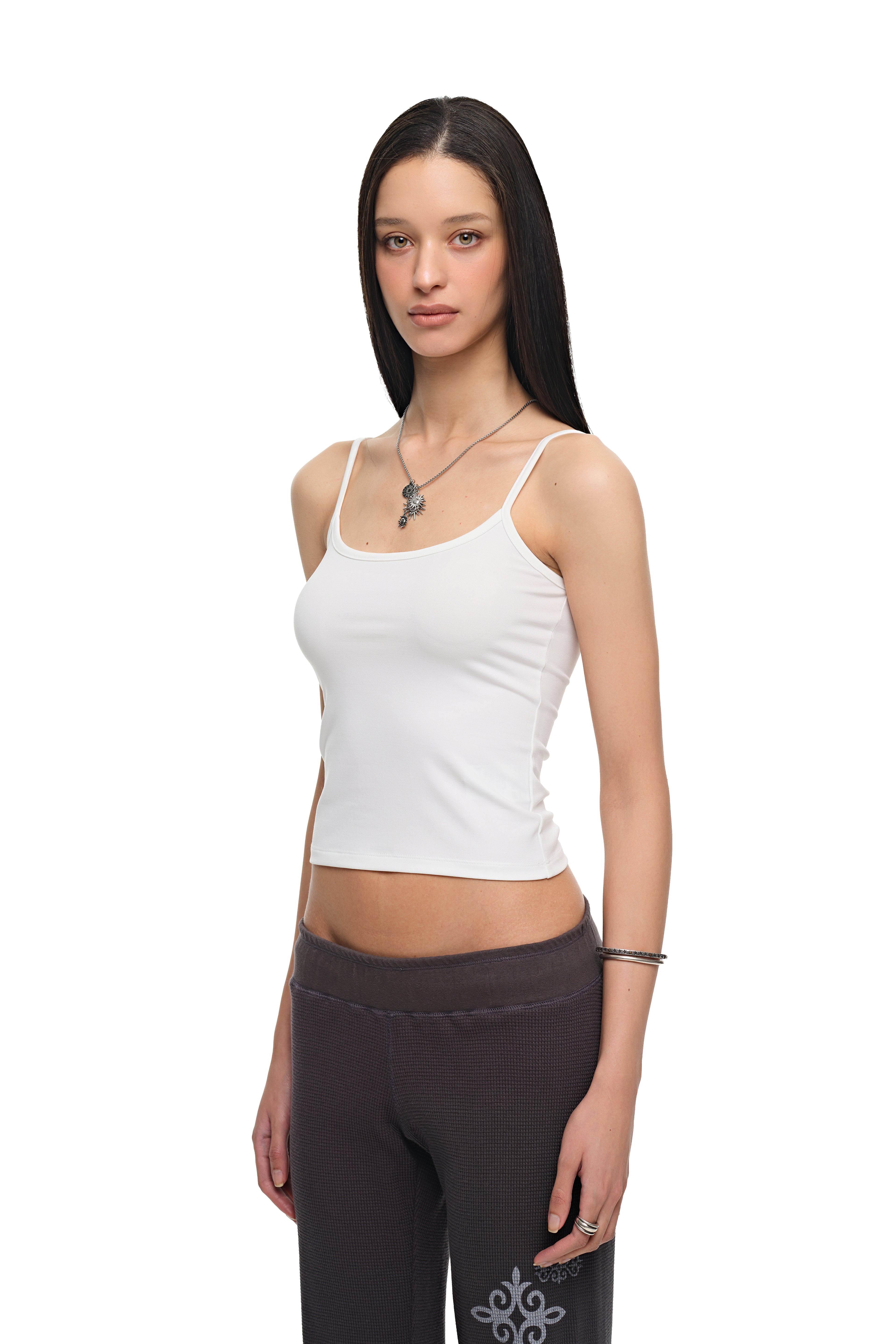 BASIC 02 SLEEVELESS TOP (WHITE)