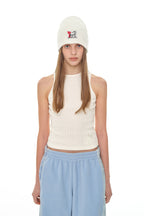 COWGIRL LABEL BEANIE (IVORY)