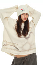 COWGIRL LABEL BEANIE (IVORY)
