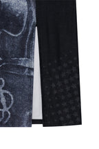 COWGIRL PRINTED DRESS (NAVY)