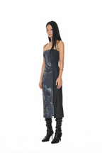 COWGIRL PRINTED DRESS (NAVY)