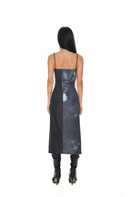 COWGIRL PRINTED DRESS (NAVY)