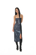 COWGIRL PRINTED DRESS (NAVY)