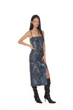COWGIRL PRINTED DRESS (NAVY)
