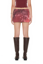 COWGIRL PRINTED SKIRT PANTS (RED)