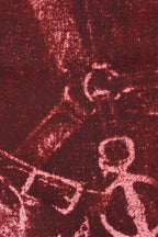COWGIRL PRINTED SKIRT PANTS (RED)