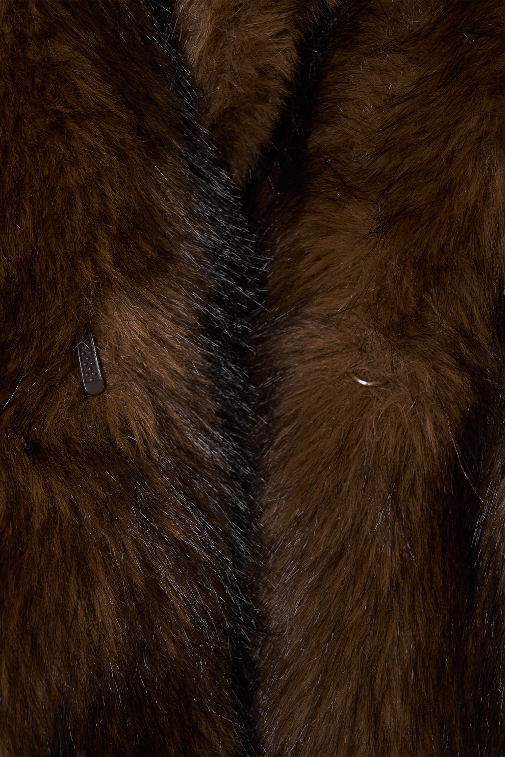 FAUX FUR HALF COAT (BROWN)