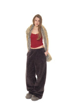 FAUX FUR SCARF (BROWN)