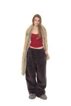 FAUX FUR SCARF (BROWN)