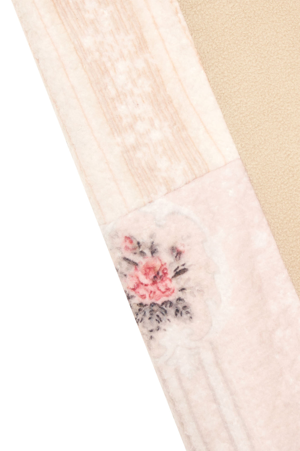 FLEECE PANEL SWEATPANTS (BEIGE)