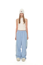 FLEECE PANEL SWEATPANTS (BLUE)