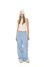 FLEECE PANEL SWEATPANTS (BLUE)