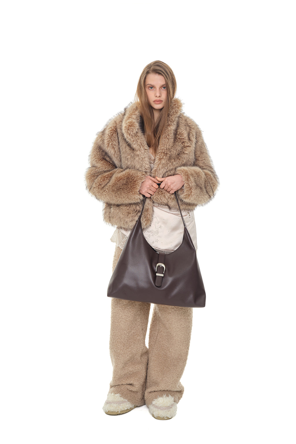 FLEECE SWEATPANTS (BEIGE)
