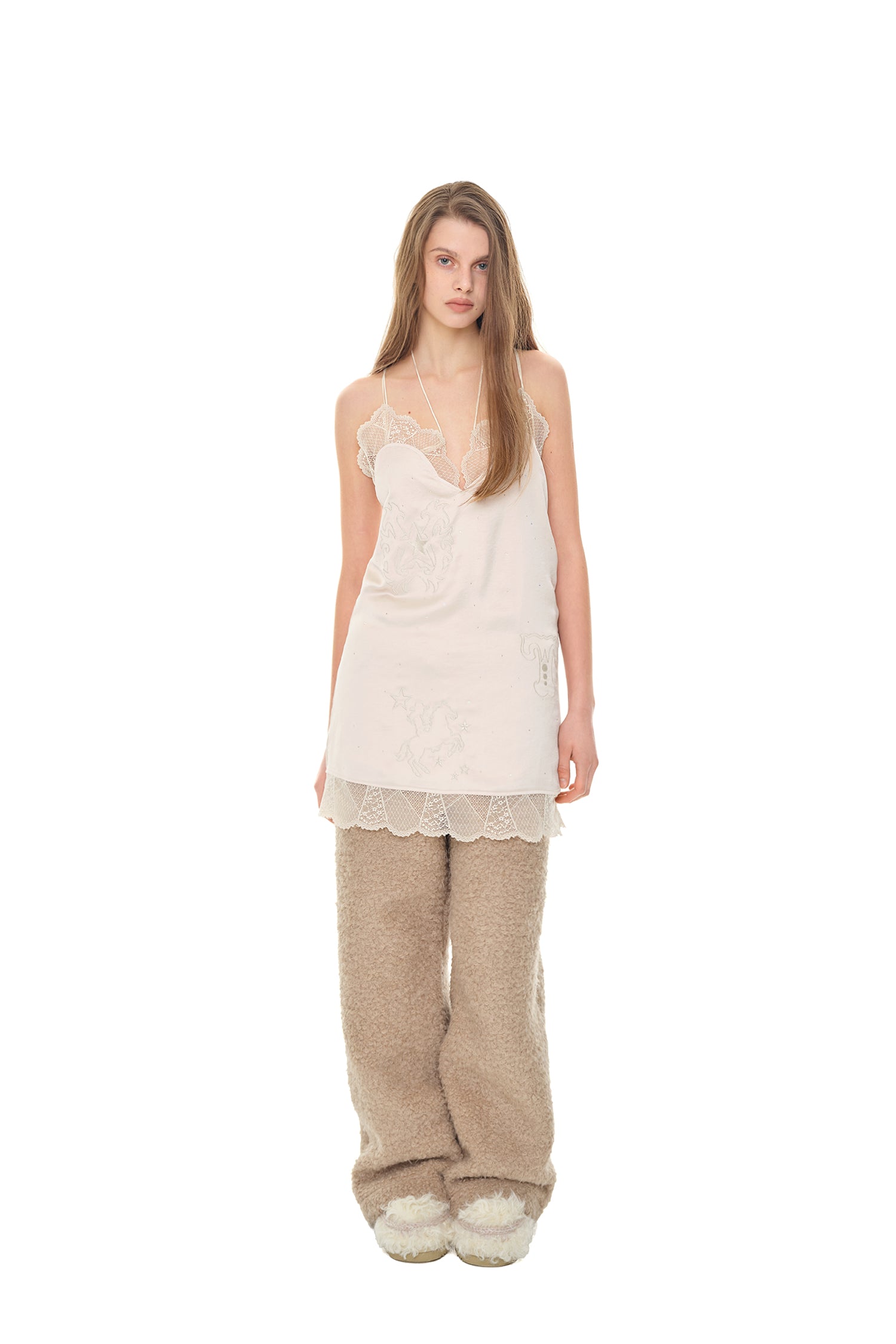 FLEECE SWEATPANTS (BEIGE)