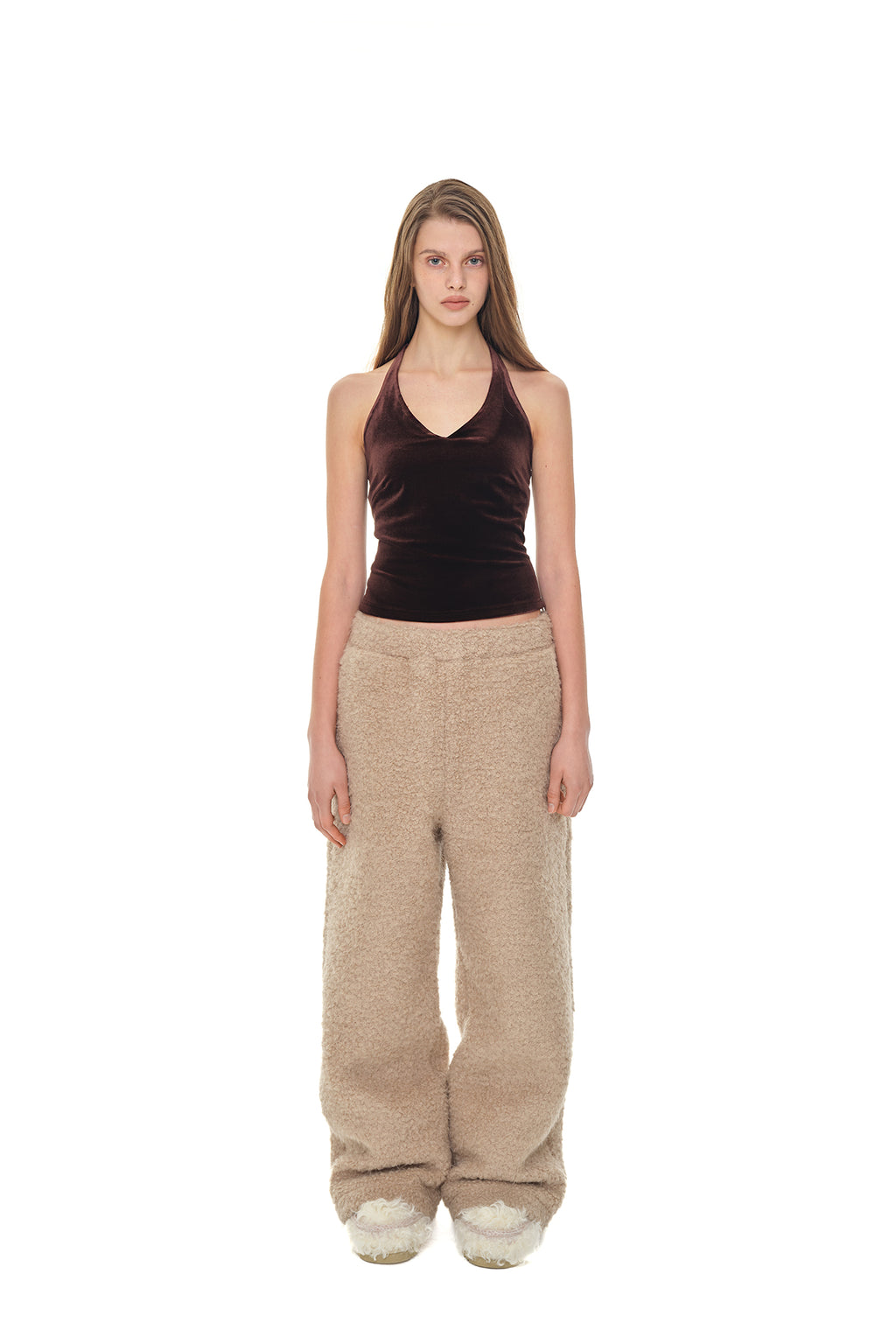 FLEECE SWEATPANTS (BEIGE)