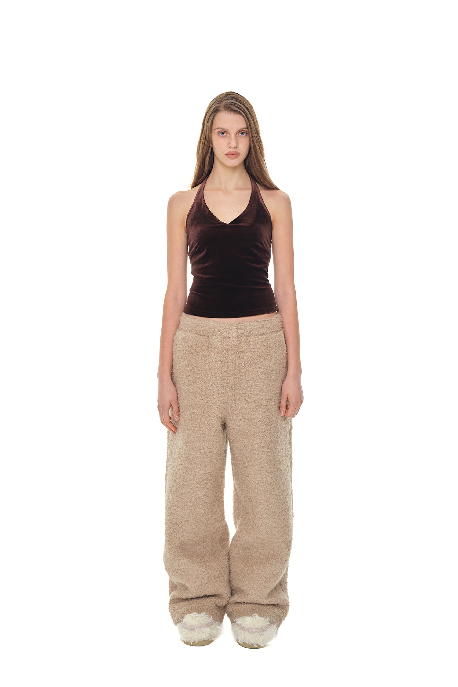 FLEECE SWEATPANTS (BEIGE)