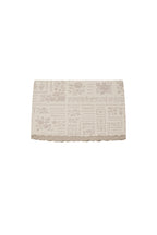 FLORAL MOTIF LAYERED SKIRT (BEIGE)