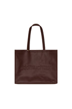 FAUX LEATHER 02 TOTE BAG (BROWN)