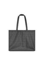 FAUX LEATHER 02 TOTE BAG (CHARCOAL)