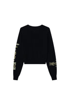 FOLK PATTERN CARDIGAN (BLACK)